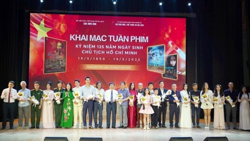 The opening ceremony of the film week commemorating the 135th birth anniversary of President Ho Chi Minh.