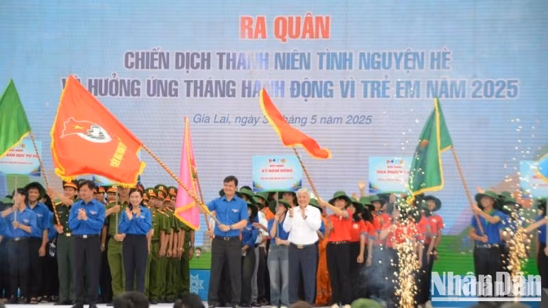 The launch of the 2025 summer volunteer youth campaign.