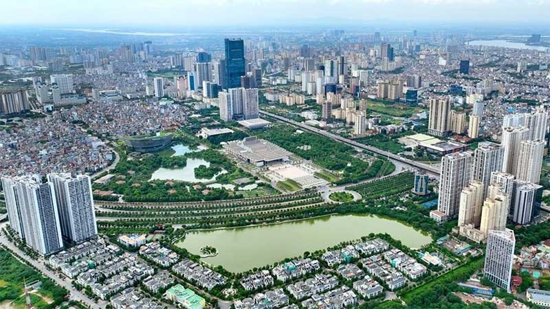 A view of modern Ha Noi. (Photo: Nguyen Quang)