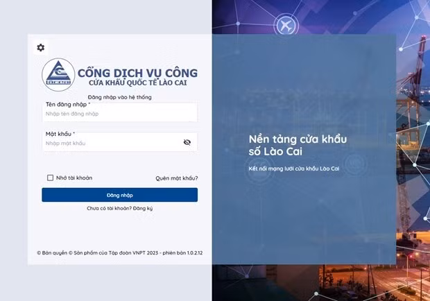 A screenshot of the digital border system (Photo: VNA)