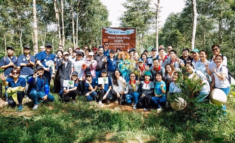 The project aims to plant 500 green trees in the Dong Nai Biosphere Reserve.