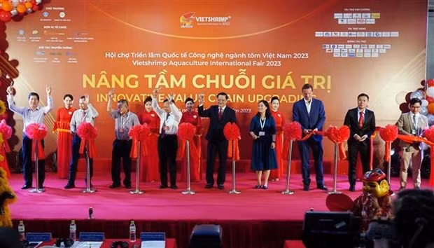 The opening ceremony of VietShrimp 2023. (Photo: VNA)