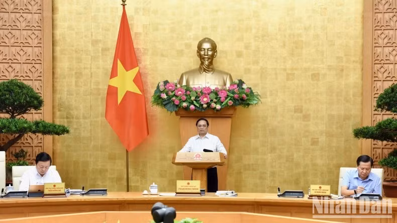 PM Pham Minh Chinh speaks at the law building session on June 29. (Photo: Tran Hai)