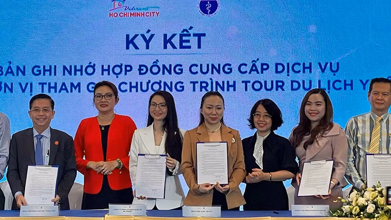 The announcement of medical tourism in Ho Chi Minh City.
