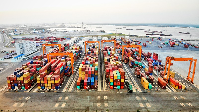 Dinh Vu Port in Hai Phong.