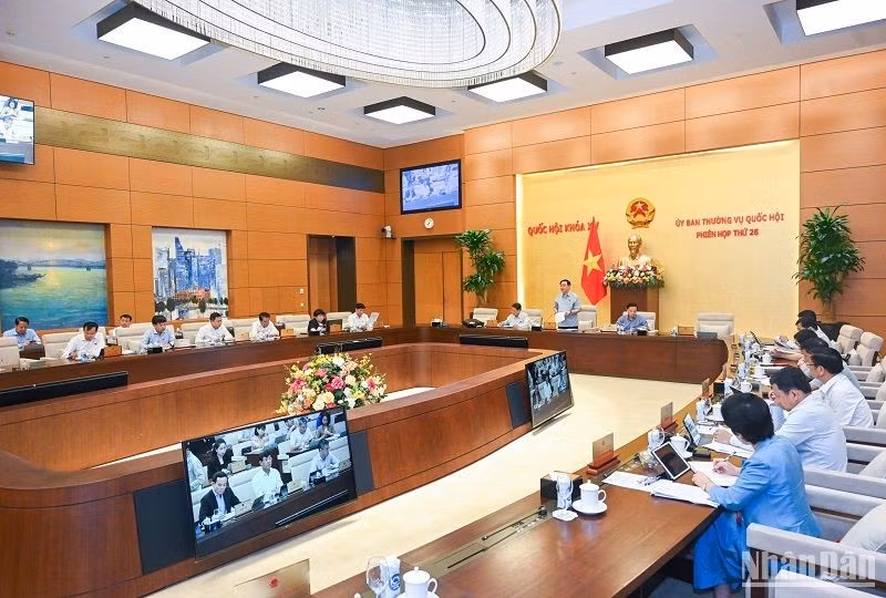 The meeting of the National Assembly Standing Committee on September 12.