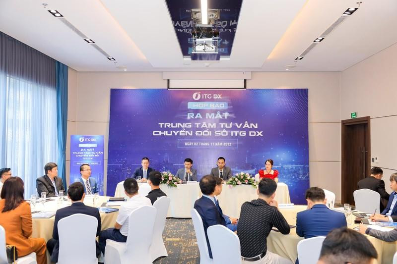 The press conference on the establishment of the ITG Digitral Transformation Centre.