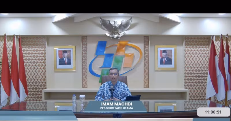 Acting chief secretary of Statistics Indonesia (BPS), Imam Machdi, sharing consumer price index (IHK) data in Jakarta on July 1, 2024. (Photo: en.antaranews.com)