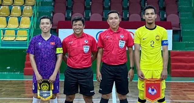Referee Truong Quoc Dung will be working at the FIFA Futsal World Cup this September, his second time as an official at the tournament. (Photo: VNA)