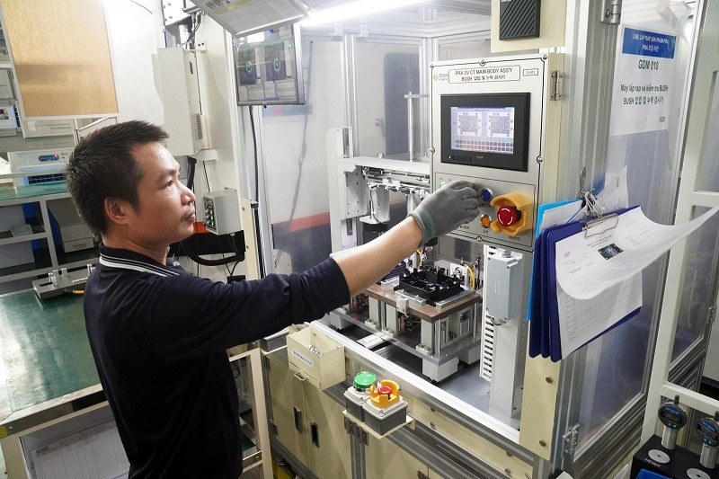 Manufacturing motorbike parts at A-TECH AUTOMOTIVE Vietnam.