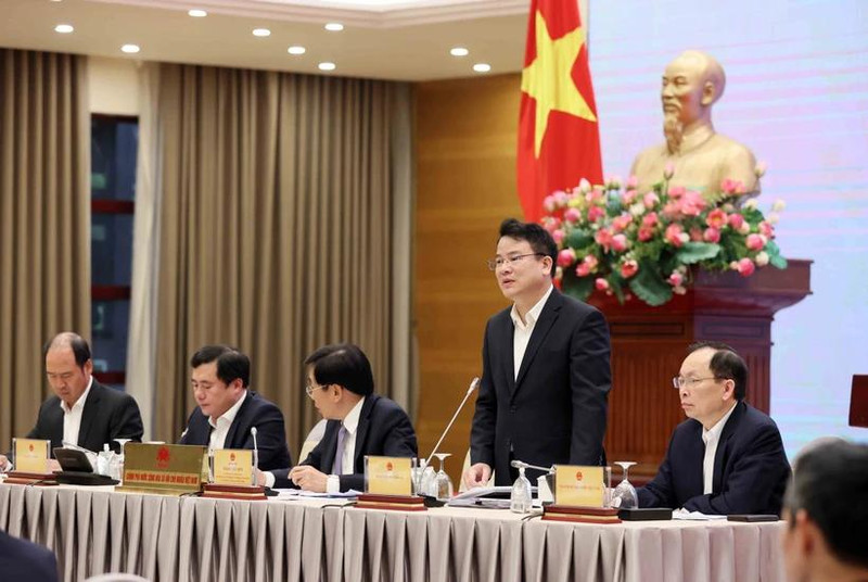 Deputy Minister of Planning and Investment Tran Quoc Phuong speaks at the press conference. (Photo: VNA) 