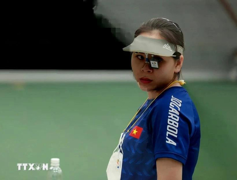 Vietnamese shooter Trinh Thu Vinh (Photo: VNA)