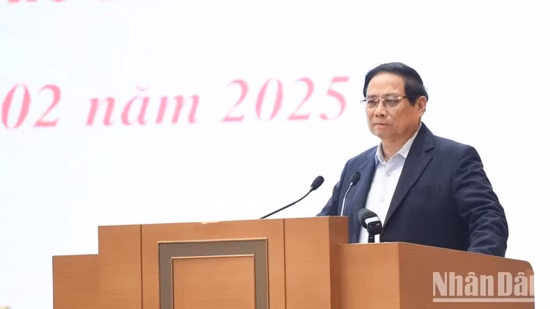 PM Pham Minh Chinh at the meeting with localities. (Photo: NDO/Tran Hai)