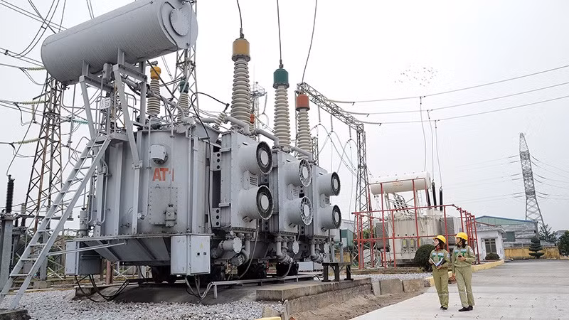 The Dong Hoa 220kV substation in Hai Phong. (Photo: Tran Hai)