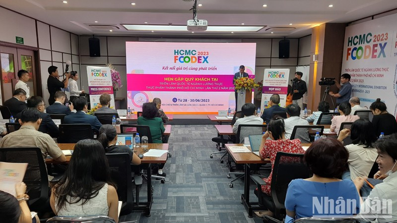 The press conference on HCMC Foodex.