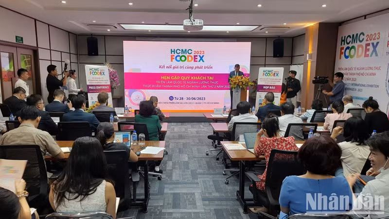 The press conference on HCMC Foodex.