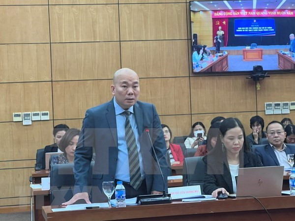 Director of the MoIT’s Vietnam Trade Promotion Agency (Vietrade) Vu Ba Phu speaks at the event. (Photo: VNA)