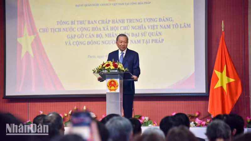 General Secretary and President To Lam speaks at the event. (Photo: NDO)