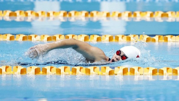 Swimmer Vi Thi Hang (Source: tuoitre.vn)