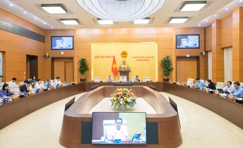 The closing sitting of the NA Standing Committee's 44th session. (Photo: National Assembly Media)