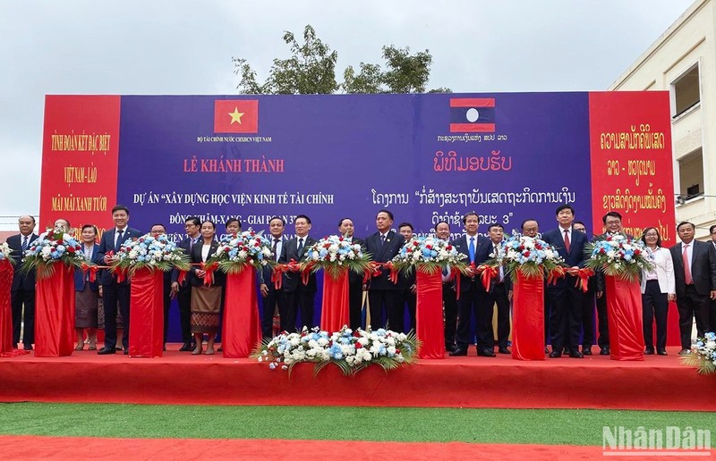 At the inauguration ceremony.