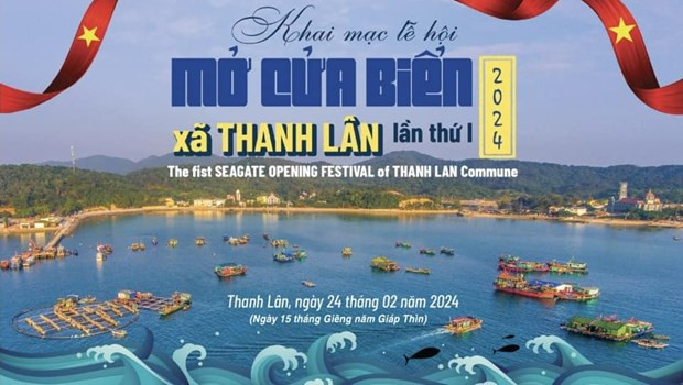 The Thanh Lan commune People’s Committee in Co To island district, the northeastern province of Quang Ninh, will hold a sea opening festival from February 23-24. (Photo: baoquangninh.vn)