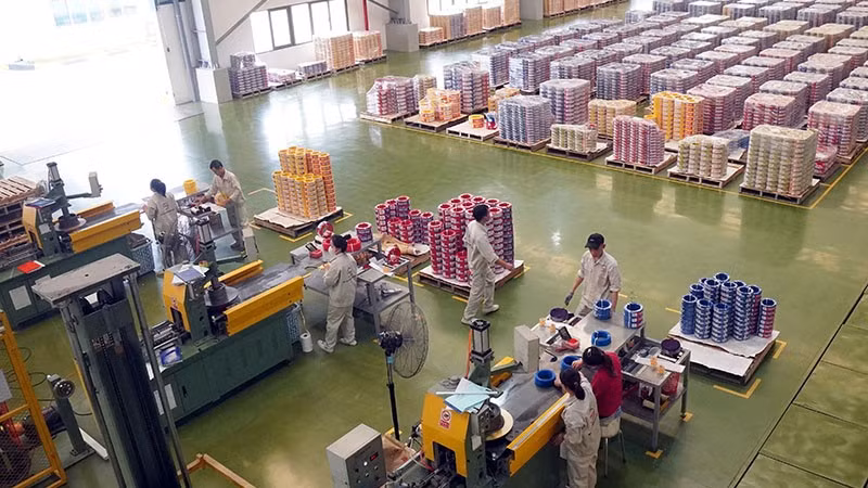 Manufacturing electricity cables at VSIP Hai Duong. (Photo: Dang Anh)