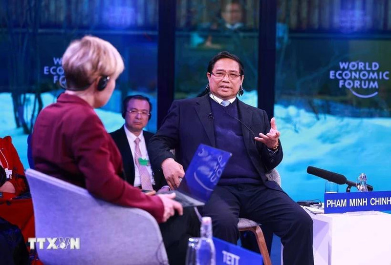 PM Pham Minh Chinh speaks at the special policy dialogue. (Photo: VNA)