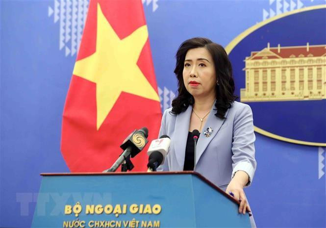 Spokeswoman of the Ministry of Foreign Affairs Le Thi Thu Hang. (Photo: VNA)