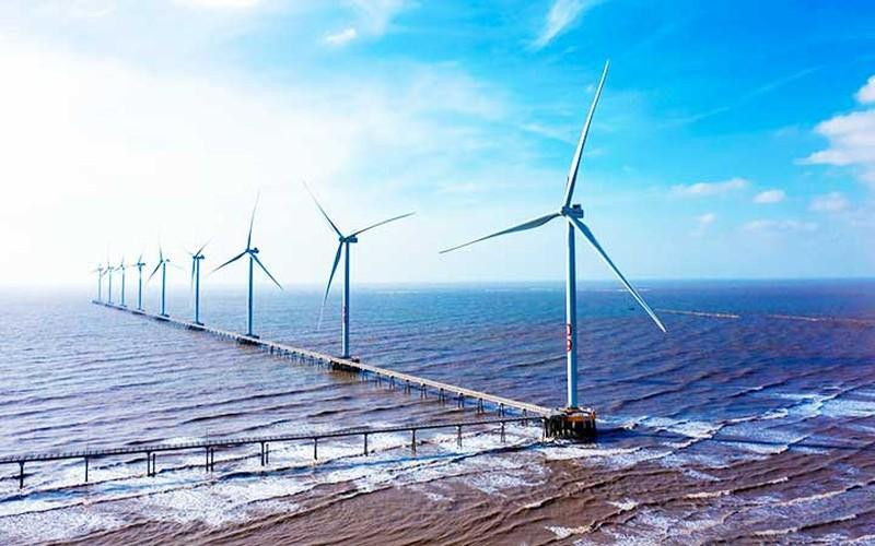A wind farm in Tra Vinh Province. (Photo: Mai Ngoc)