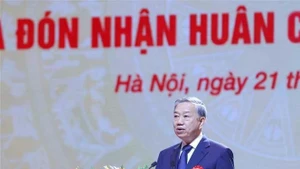 Party General Secretary To Lam speaks at the ceremony. (Photo: VNA)