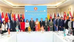 Delegates attending the 23rd ASEAN Regional Forum (ARF) Inter-Sessional Meeting on Disaster Relief. (Photo published by VNA) 