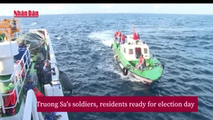 [Video] Truong Sa's soldiers, residents ready for election day
