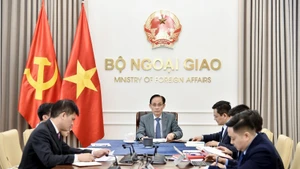 Minister of Foreign Affairs Le Hoai Trung holds phone talks with Kaja Kallas, Vice-President of the European Commission and the European Union’s High Representative for Foreign Affairs and Security Policy, on March 6. (Photo courtesy of the Ministry of Foreign Affairs)