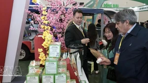 Visitors at a stall during the Spring Fair 2026 in Ha Noi (Photo: VNA) 