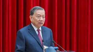 Party General Secretary To Lam addresses the conference. (Photo: NDO)