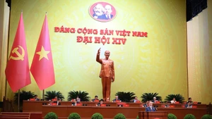 A panoramic view of the opening session of the 14th National Congress of the Communist Party of Viet Nam. (Photo: VNA)