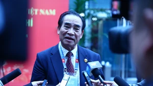 Nguyen Huy Thang, the only overseas Vietnamese (OV) journalist from Germany invited to Viet Nam to cover the 14th National Congress of the Communist Party of Viet Nam (CPV). (Photo published by VNA)