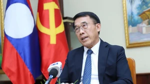 Head of the External Relations Commission of the Lao People's Revolutionary Party (LPRP) Central Committee Bounleua Phandanouvong (Photo: VNA)