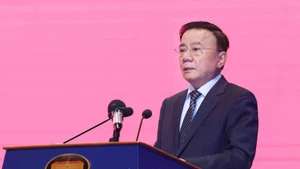 Politburo member and standing member of the Party Central Committee’s Secretariat Tran Cam Tu speaks at the conference (Photo: VNA) 