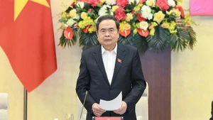 National Assembly Chairman Tran Thanh Man chairs the second session of the NA Party Committee for the 2025–2030 tenure on December 1. (Photo: daibieunhandan.vn) 