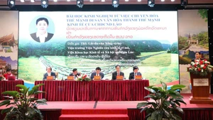 A seminar in Ninh Binh brings together Vietnamese and Lao experts to share experience and strategies on developing heritage-based economies. (Photo: VNA) 