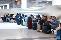 Passengers wait at a railway station during a train drivers' strike in Madrid, Spain, Feb. 9, 2026. Unions representing Spain's train drivers on Monday announced the cancellation of the second and third days of strike action planned for Tuesday and Wednesday following talks with the Ministry of Transport. The strike, scheduled from Feb. 9 to 11, was called to demand improved safety measures in the wake of recent rail accidents. (Photo: Xinhua)
