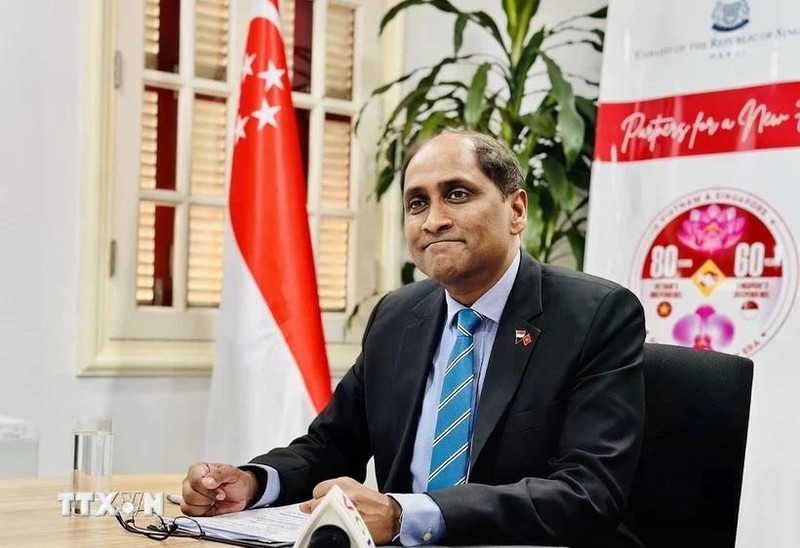 Singaporean Ambassador to Vietnam Jaya Ratnam (Photo: VNA)