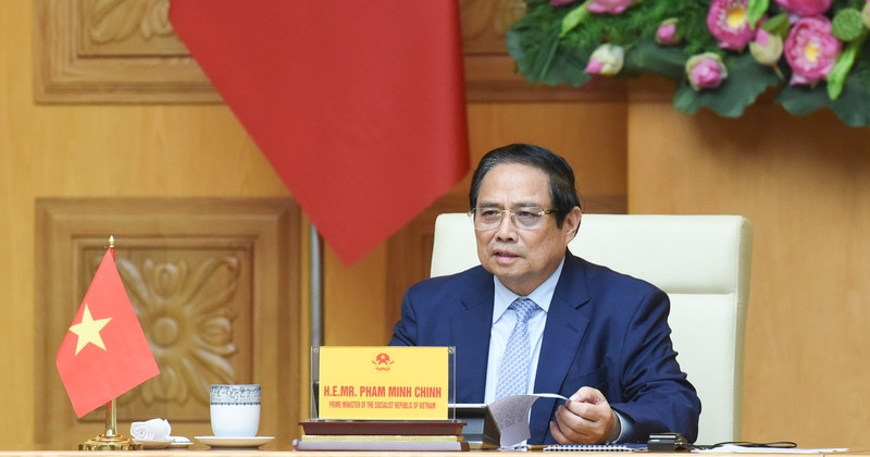 [In Pictures] Prime Minister Pham Minh Chinh speaks at Virtual Summit on Climate Action