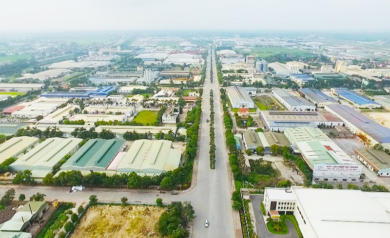 Dong Van Industrial Park, Duy Tien town has been filled.