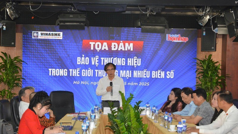 Seminar titled “Brand protection in a world of multi-variable commerce.” (Photo: KIM DUNG)