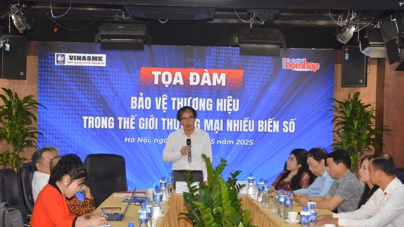 Seminar titled “Brand protection in a world of multi-variable commerce.” (Photo: KIM DUNG)