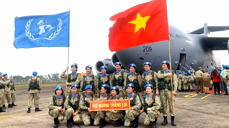 Since 2014, Vietnam has successfully deployed 1,083 officers, soldiers of the Vietnam People's Army and officers of the People's Public Security to participate in the United Nations peacekeeping forces. (Photo: KIEU GIANG)