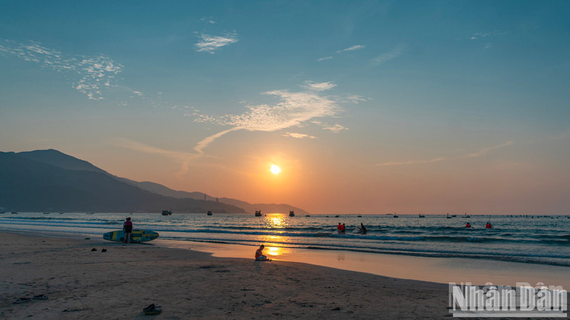 Sunrise over Man Thai Beach.